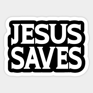 Jesus Saves Sticker